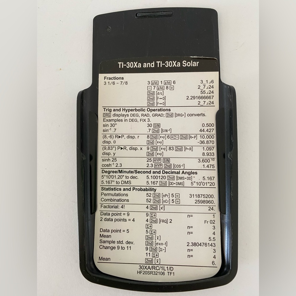 Texas Instruments TI-30Xa Scientific Calculator - Picture 7 of 9